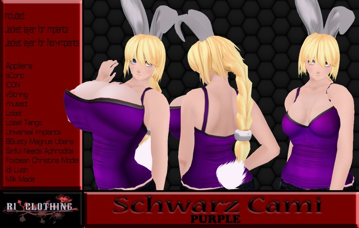 ~RI~ SCHWARZ CAMI PURPLE