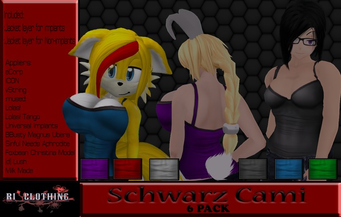 ~RI~ SCHWARZ CAMI 6 PACK