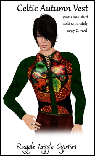 RTG Gypsy Men's Celtic Autumn Vest