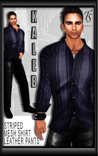 TS-Kaleb -Striped Outfit-purple