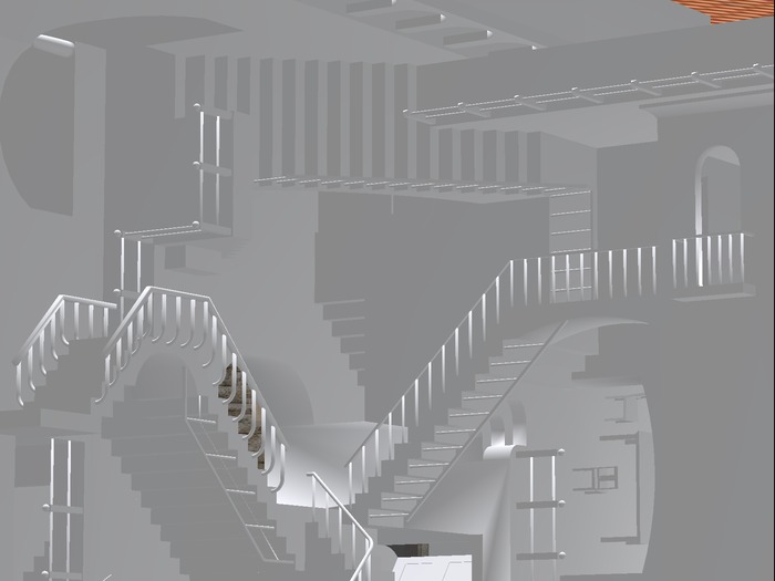 Maurits Cornelis Escher Stairs - Relativity