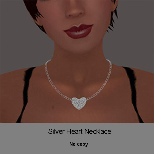 Double Heart Necklace and Earrings - silver