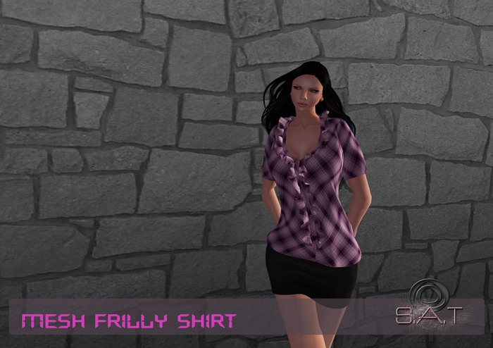 .:SAT:. Design Frilly Shirt lilac
