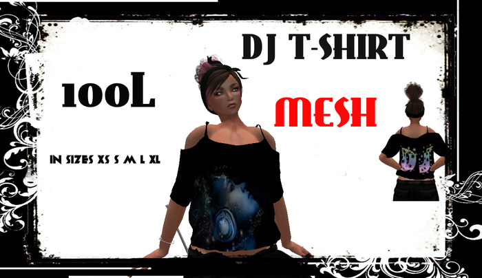 dj girl tee's  MESH BOXED 