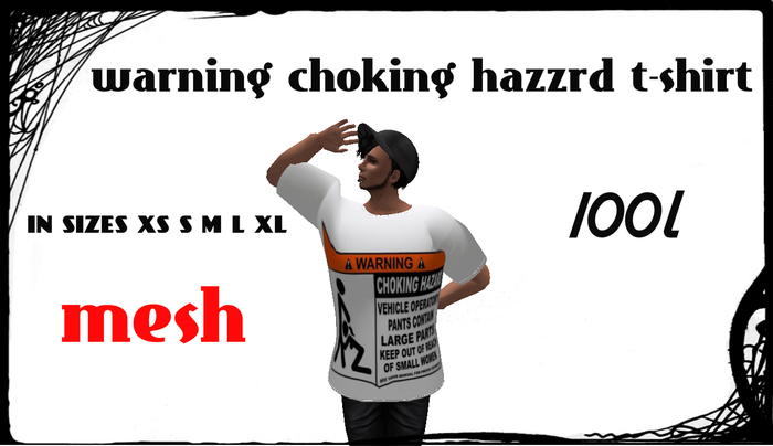 choking hazzard shirts MESH BOXED 