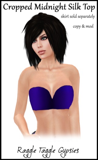 RTG New cropped midnight top (boxed)