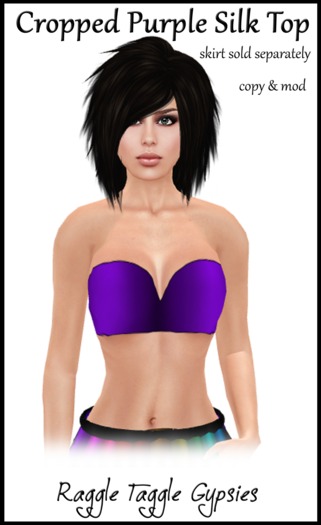 RTG New cropped purple top (boxed)