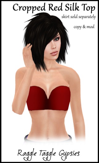 RTG New cropped red top (boxed)