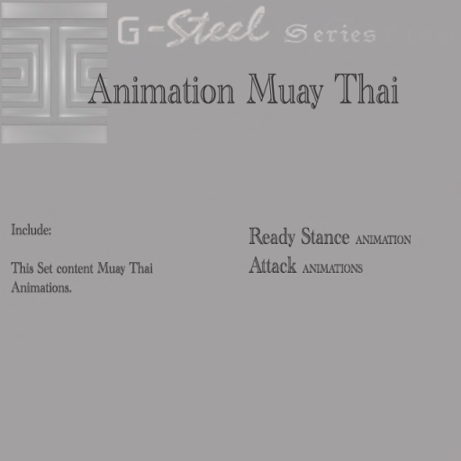 G-Steel Animation BOX Muay Thai