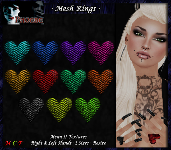 *P* Mesh Passion Rings ~11 Textures~