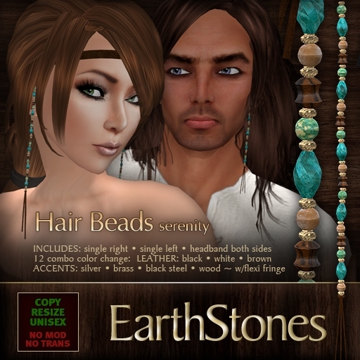 EarthStones Hair Beads - Serenity BOX