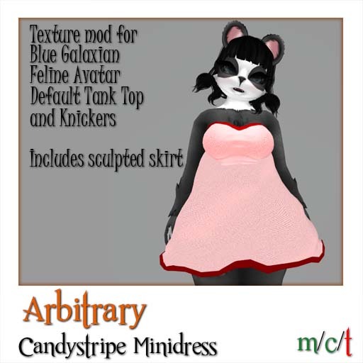 >> Arbitrary << BG Feline Candystripe Minidress