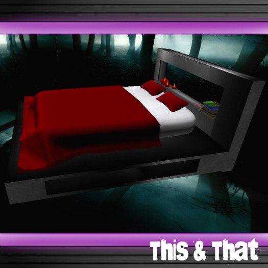 Moder romantic bed black