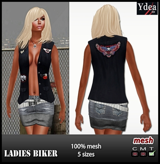 *Ydea* Ladies Biker Navy