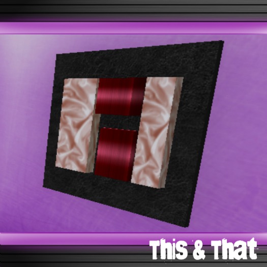 Wall Decoration: Satin y Rojo