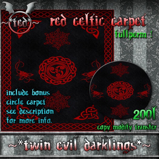Celtic Red and Black Carpets (FullPerm)