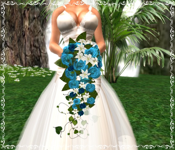 BRIDAL BOUQUET WEDDING TURQUOISE