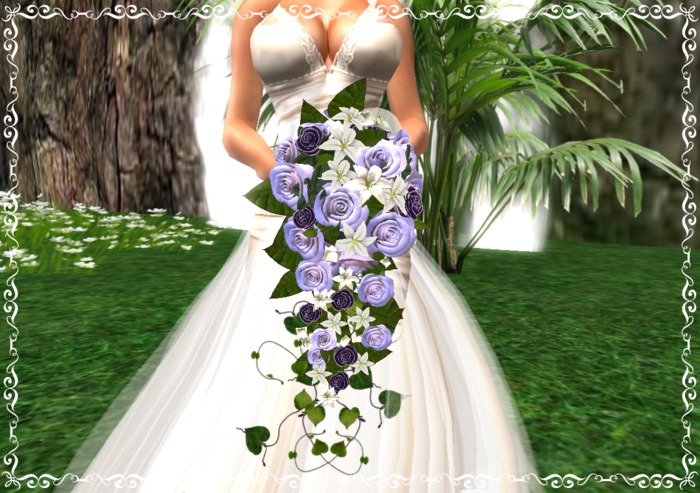 BRIDAL BOUQUET WEDDING PURPLE