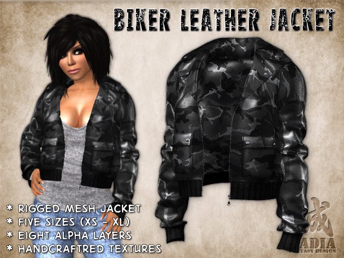 ~Nadia~ Biker Jacket Black