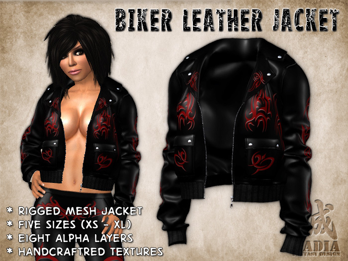 ~Nadia~ Biker Jacket Black