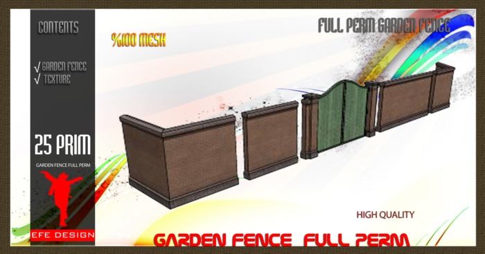 Garden Fence Full perm EFE DESIGN