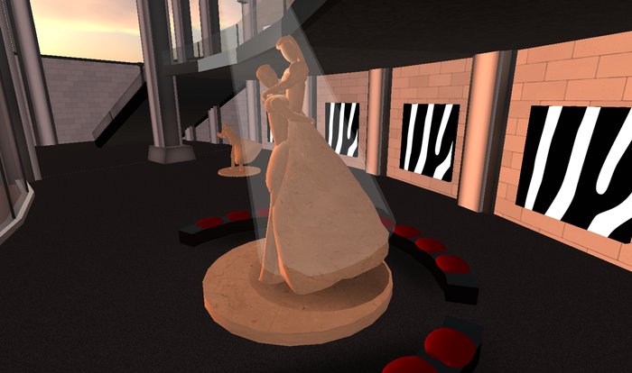Ballroom Lovers Sculpture- Granite - Xstreet Special!