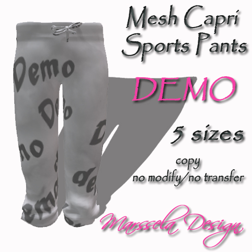 DEMO - Mesh Capri Sports Pants