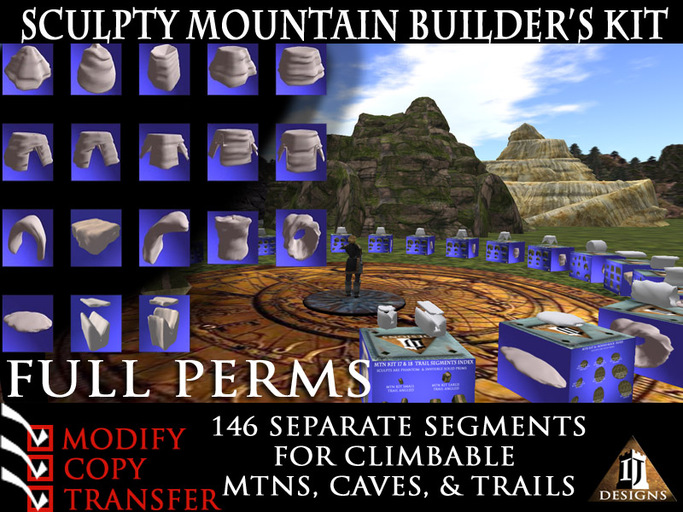 LANDSCAPING: SCULPTY MOUNTAIN BUILDER'S KIT FULL PERMS 