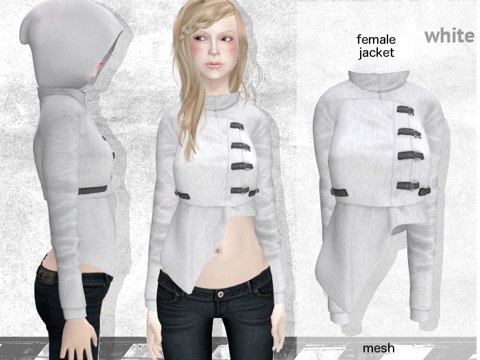 cloud - postapo female jacket - white BOX
