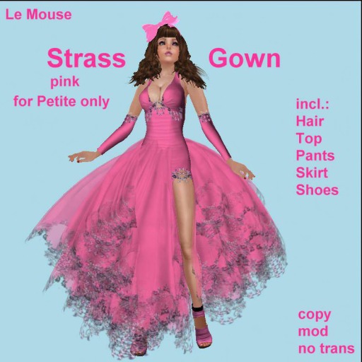 Strass Gown pink Petite
