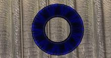 Bright Blue/Black Floatie Tube
