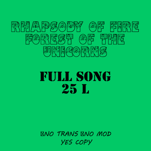 RHAPSODY OF FIRE - FOREST OF THE UNICORNS