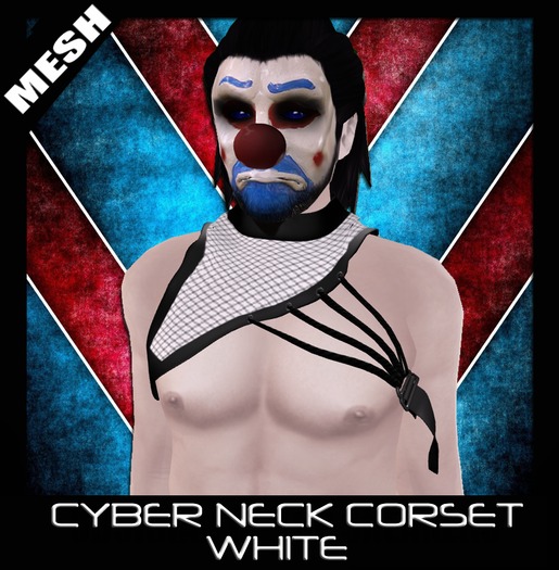 FK! - Blue Cyber Neck Corset