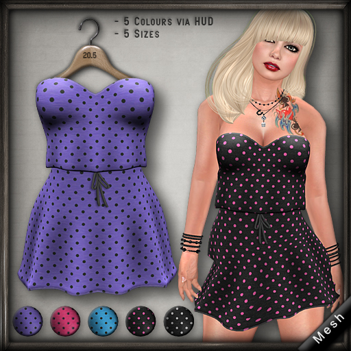20.FIVE Mesh: Ribbon Dress