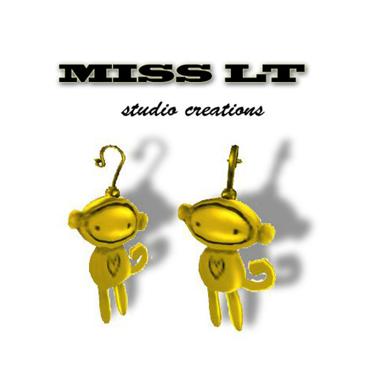 :: Miss LT Monkey earrings