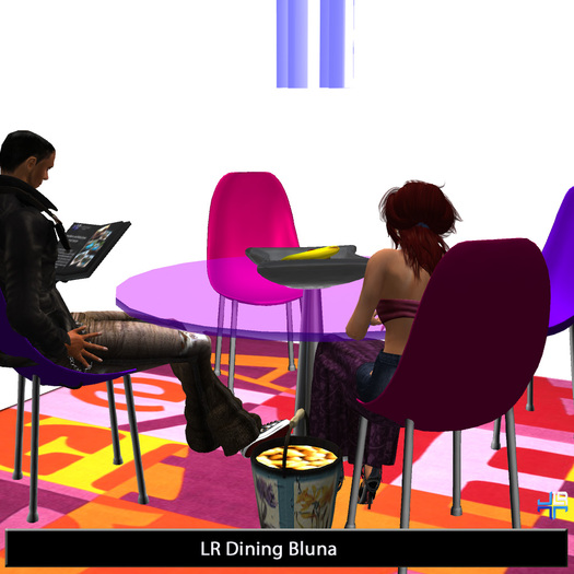 LR Dining Bluna - with animations, rezzer, giver and texture-changer menu