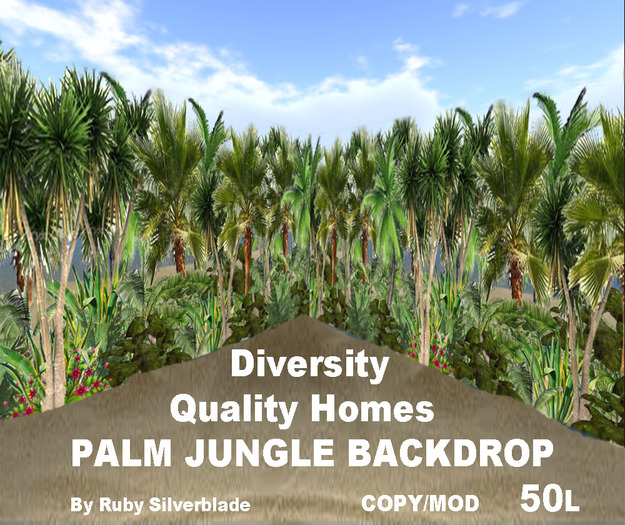 PALM JUNGLE BACKDROP (BOXED) - QH BY DIVERSITY