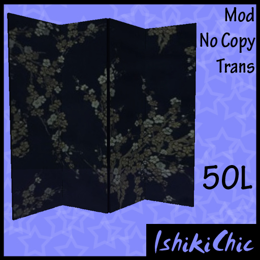 >IshikiChic< Screen Black Blossom BOXED