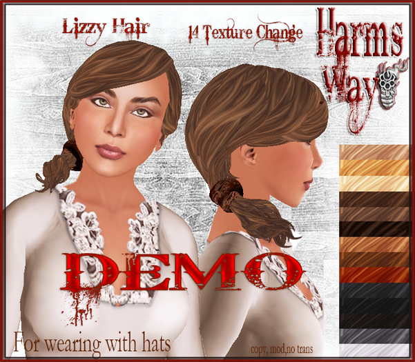 Harm's Way Lizzy Hair texture change