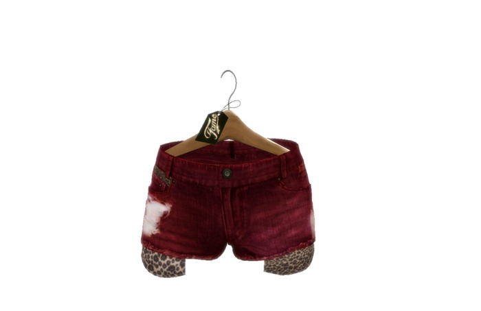 ---::[[F A M E]]::---LeopardV1-Red-MeshLadiesPocketShorts