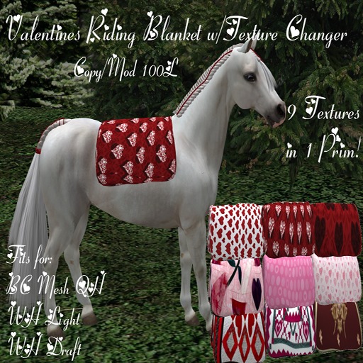 (DD&DE) Riding Blanket w/Texture Changer (Valentines)