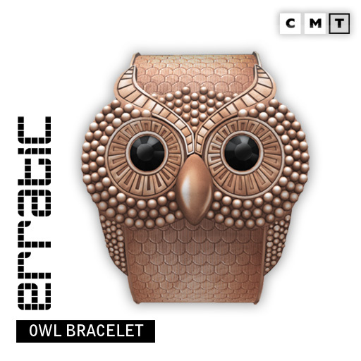 erratic / owl bracelet / pinkgold