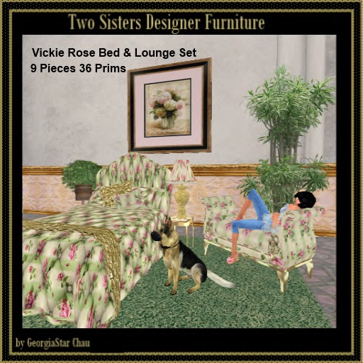 G! Vickie Rose Bedroom Set Mesh