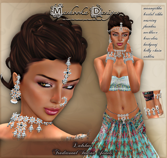 :Mashooka: Lakshmi {silver-peach}