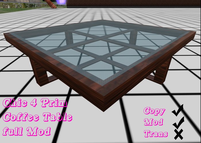 Chic 4 Prim Coffee table INACTIVE