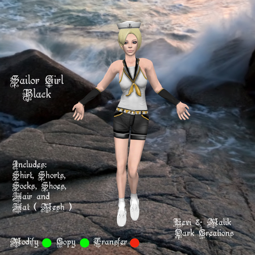 Sailor Girl Black