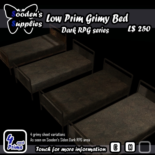 Low Prim Grimy Bed