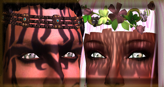 Eyes - green gold crystallized    " Design & Style"