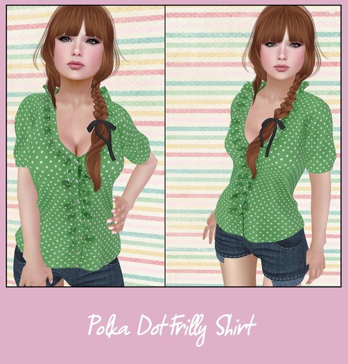 Bella's Lullaby/DEMO Polka Dot Frilly Shirt