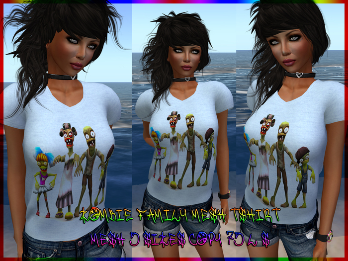 Zombie Family Mesh Tshirt